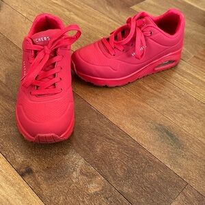 Skechers Uno Night Light Red size 6 women’s